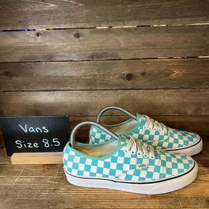 Womens Vans Era Checkerboard Blue Skateboarding Sneakers Shoes Size‎ 7M 8.5W GUC